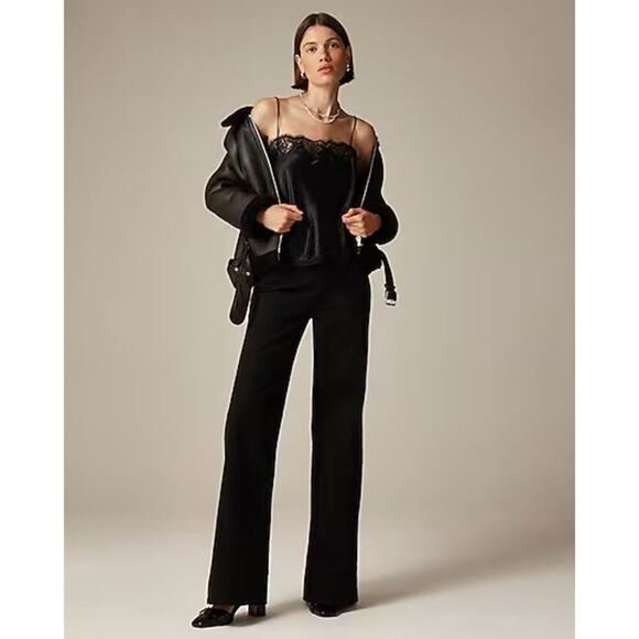 NEW‎ J. Crew 2 Petite (25P) Denim Trouser in 1996 Semi-stretch Black Rinse NWT - Picture 1 of 8